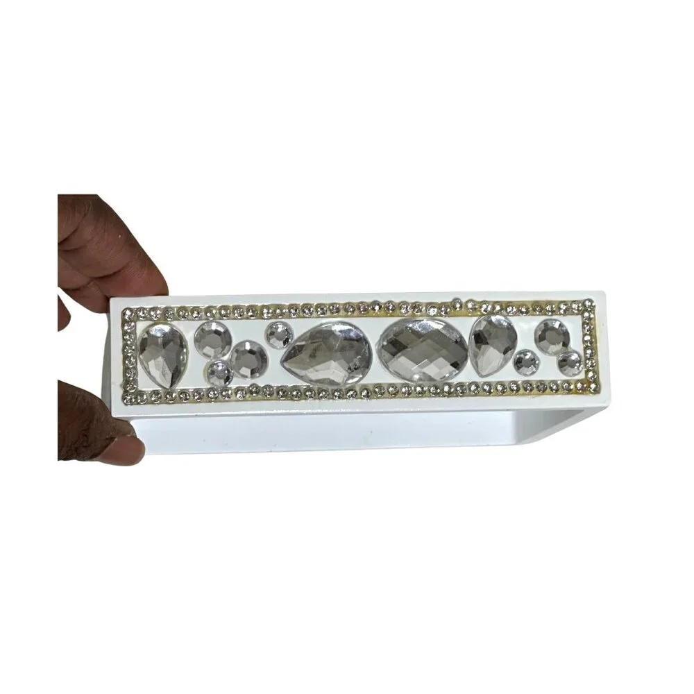 Bella Lux Crystal Soap Dish with Decorative Guest Soaps | Glam Bathroom Vanity